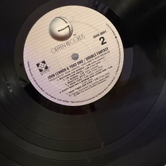 John Lennon & Yoko Ono – Double Fantasy LP Vinyl Record GHS 2001 Geffen 1980 - Picture 6 of 6